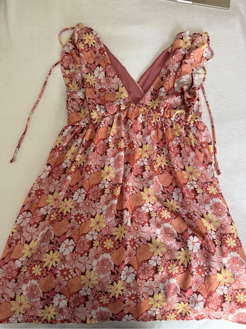 Altar'd State Pink Orange Floral Sundress